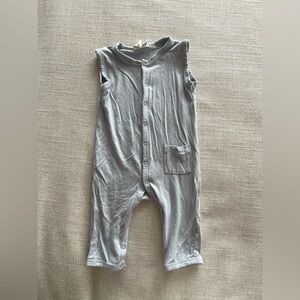 Gray Sleeveless Baby Romper